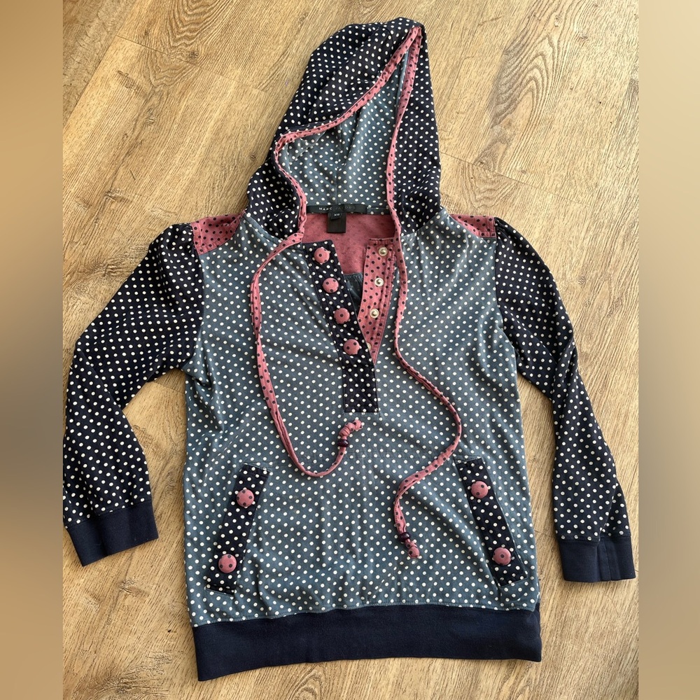 Marc Jacob cute polka dot sweatshirt